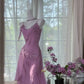 Chic Mermaid Spaghetti Straps Chiffon Embroidery Short Homecoming Dress 19th Birthday Outfits C4769