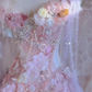 Gorgeous A Line Chiffon Tulle Sequin Beads Flower Short Homecoming Dress 18th Birthday Outfits C4780