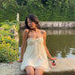 Simple A Line Strapless Chiffon Short Homecoming Dress 18th Birthday Outfits C4821
