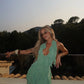 Unique A Line Halter Satin Ruffles Short Homecoming Dress 22th Birthday Outfits C4823