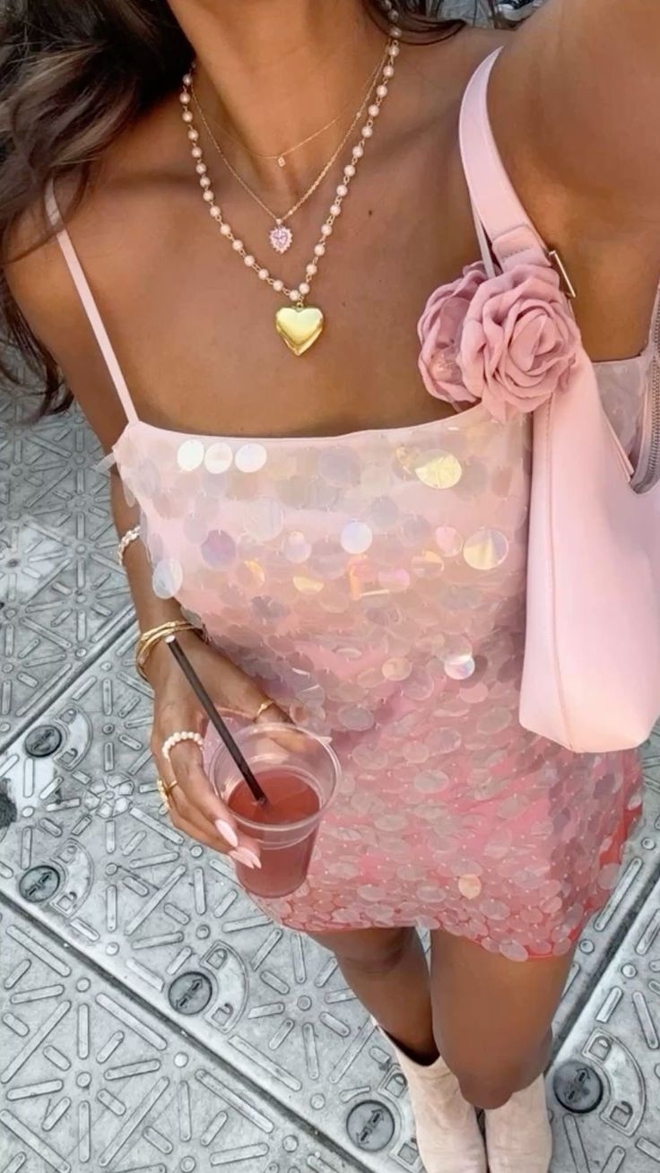 Robe de soirée courte à paillettes et bretelles spaghetti, coupe trapèze brillante, tenue pour 18e anniversaire, C4851