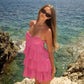 Elegant A Line Spaghetti Straps Chiffon Tiered Short Homecoming Dress 17th Birthday Outfits C4871