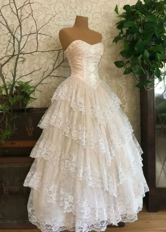Robe de bal élégante, bustier, en satin et dentelle, longue, à volants, robe de soirée, C4891