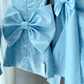 Sparkly A Line Strapless Satin Sequin Backless With Bow Short Homecoming Dress 19th Birthday Outfits C4893