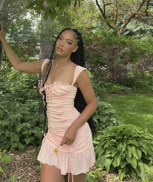 Elegant A Line Spaghetti Straps Pink Satin Short Homecoming Dress 20th Birthday Outfits C4940