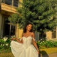Pretty A Line Off The Shoulder White Satin Short Homecoming Dress 20th Birthday Outfits C4942