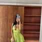 Sexy A Line Halter Satin Short Homecoming Dress 22th Birthday Outfits C4994
