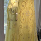Gorgeous Mermaid Sapghetti Straps Yellow Satin Chiffon Beads Long Prom Dresses Formal Dress C5000