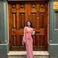Robe de bal longue en satin à pois et col en V, style sirène, C5010