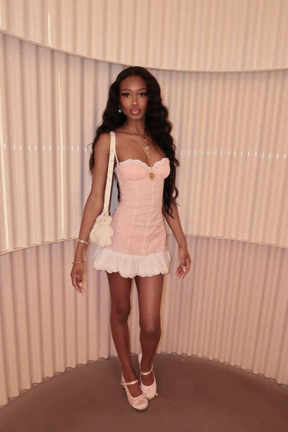Classy Sheath A Line Spaghtti Straps Satin Short Homecoming Dress 18th Birthday Outfits C5057