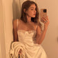 Sexy A Line Spaghetti Straps Satin Lace Mini Short Homecoming Dress 21th Birthday Outfits C5225