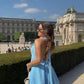 Sexy A Line Halter Deep V Neck Satin Mini Short Homecoming Dress 20th Birthday Outfits C5237