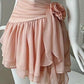 Unique A Line Off The Shoulder Satin Chiffon Ruffles Short Homecoming Dress 18th Birthday Outfits C5254