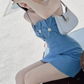 Elegant Sheath Straps Blue 18th Birthday Dress Short Homecoming Dresses C530