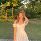 Pretty A Line Off The Shoulder Satin Short Homecoming Dress 18th Birthday Outfits C5310