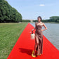 Robe de bal longue en satin à bretelles spaghetti et fentes, style sirène chic, C5316