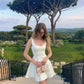 Classy A Line U Neck Satin Short Homecoming Dress 19th Birthday Outfits C5331