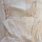 Robe de bal longue en satin et dentelle, jolie robe trapèze à bretelles spaghetti, C5365