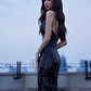 Sexy Mermaid Sequin Black Prom Dresses C53