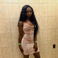 Pretty Mermaid Spaghetti Straps Satin Short Homecoming Dress 21th Birthday Outfits C5408