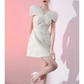 Simple A-Line Lace Short Birthday Outfits White Homecoming Dress C542