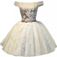 Robe de bal élégante, épaules dénudées, tenues d'anniversaire, robes de soirée en Tulle, C549