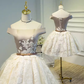 Robe de bal élégante, épaules dénudées, tenues d'anniversaire, robes de soirée en Tulle, C549