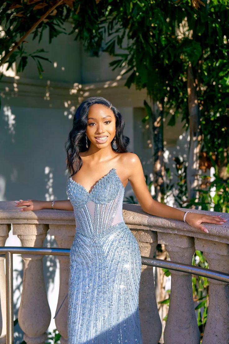 Glamorous Mermaid Strapless Tulle Sequin Beads Long Prom Dresses Formal Dress C5636