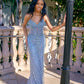 Glamorous Mermaid Strapless Tulle Sequin Beads Long Prom Dresses Formal Dress C5636