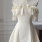Ivory A Line Satin Lace Short Homecoming Dress 17th Birthday Outfits C5449
