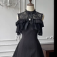 Chic Black A Line Satin Lace Short Homecoming Dress 18th Birthday Outfits C5450