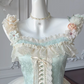 Cute A Line Square Satin Chiffon Flowers Short Homecoming Dress 16th Birthday Outfits C5452