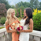 Robe de soirée courte en satin orange, élégante, coupe trapèze, épaules dénudées, tenue pour 18e anniversaire, C5672
