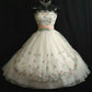 Vintage Ball Gown Strapless Tulle Applique Short Homecoming Dress 19th Birthday Outfits C5695