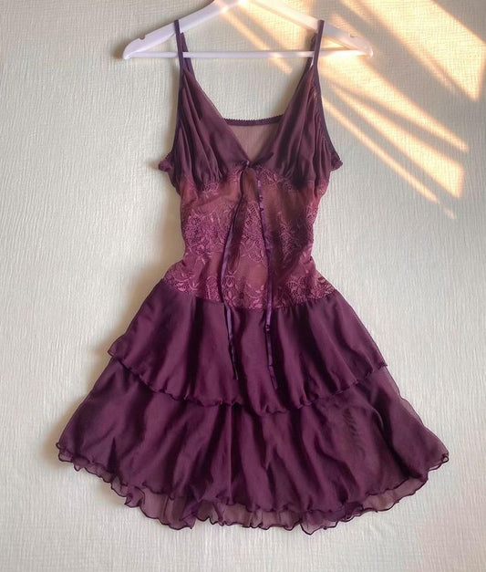 Charming A Line Spaghetti Straps Chiffon Lace Layer Short Homecoming Dress 21th Birthday Outfits C5719