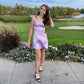 Simple Lilac A Line Spaghetti Straps Satin Short Homecoming Dress 18th Birthday Outfits C5728