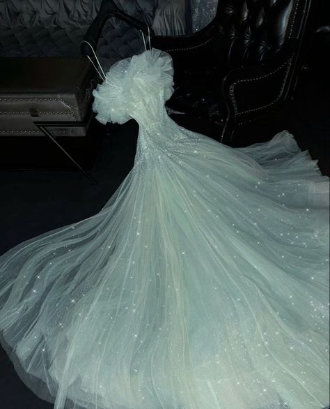 Shiny A Line Spaghetti Straps Tulle Sequin Long Prom Dresses Formal Dress C5741