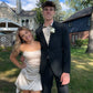 Elegant A Line Strapless Satin Short Homecoming Dress 20th Birthday Outfits C5779