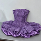 Pretty Ball Gown Strapless Satin Lace Short Homecoming Dress 17th Birthday Outfits C5809