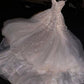 Pretty Ball Gown Spaghetti Straps Chiffon Sequin Long Prom Dress,Formal Dress C5865