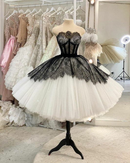 Robe de bal Vintage, robe de bal courte, robe de soirée en Tulle, C587