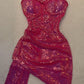 Sparkly Mermaid Sweetheart Sequin Short Homecoming Dress 22th Birthday Outfits C5872