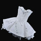 Cute White Ball Gown Sweetheart Satin Beads Short Homecoming Dress 17th Birthday Outfits C5873