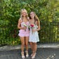Pink Mermaid Spaghetti Straps Satin Chiffon Ruffles Short Homecoming Dress 19th Birthday Outfits C5885