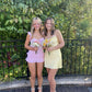 Pink Mermaid Spaghetti Straps Satin Chiffon Ruffles Short Homecoming Dress 19th Birthday Outfits C5885