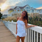 Obessed Mermaid Strapless Satin Chiffon Ruffle Short Homecoming Dress 22th Birthday Outfits C5889