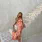 Obessesd Mermaid Strapless Printed Chiffon Long Prom Dress,Formal Dress C5890