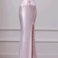 Pretty Pink Mermaid Sweetheart Satin Sequin Long Prom Dress,Formal Dress C5896