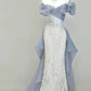 Glitter Mermaid Off The Shoulder Chiffon Sequin Long Prom Dress,Formal Dress C5897
