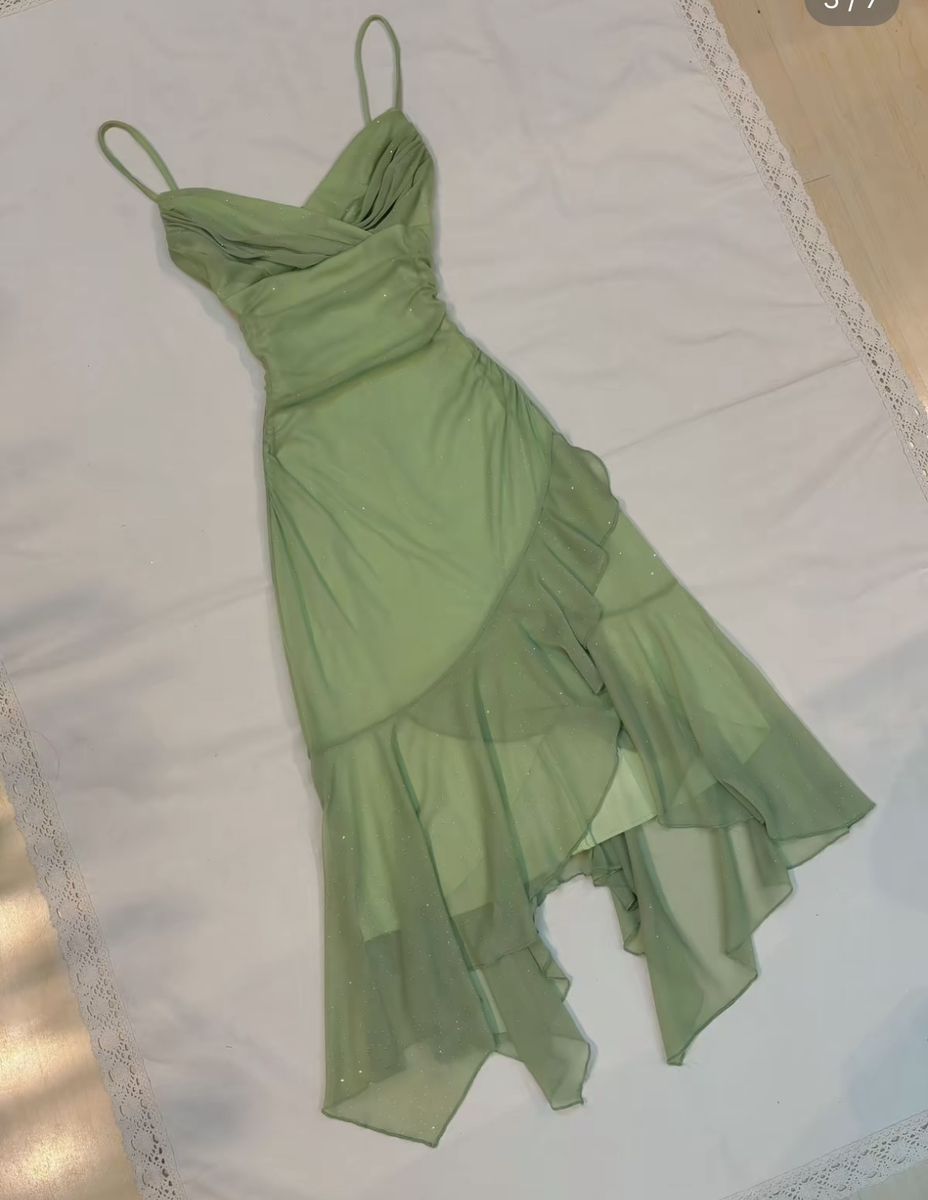 Classy A Line Spaghetti Straps Chiffon Sequin Long Prom Dress,Formal Dress C5904